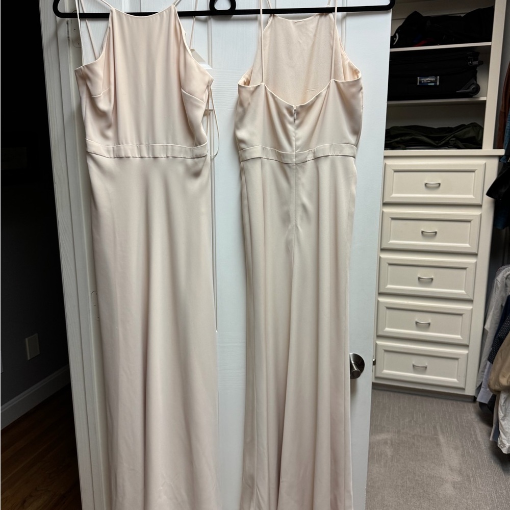 J. Crew Cream Dress with Blue Accent